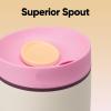 imageOwala SmoothSip Slider Insulated Stainless Steel Coffee Tumbler Reusable Iced Coffee Cup Hot Coffee Travel Mug BPA Free 20 oz In BloomIn Bloom