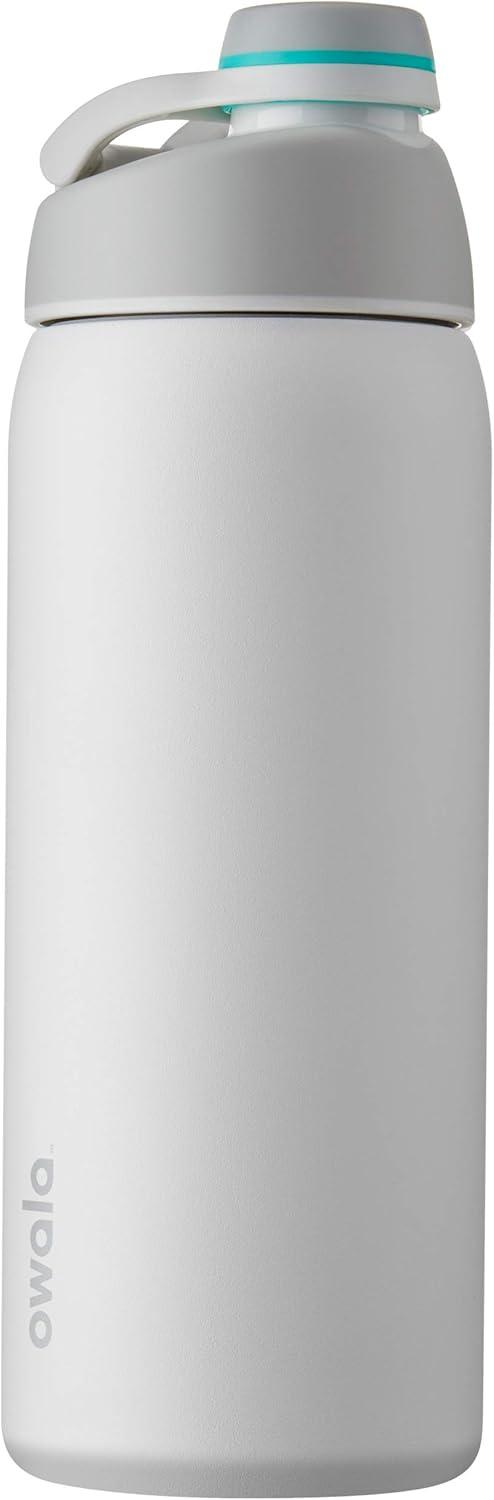 imageOwala Twist Insulated Stainless Steel Water Bottle for Sports and Travel BPAFree 32Ounce Hyper FlamingoShy Marshmallow