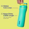 imageOwala Twist Insulated Stainless Steel Water Bottle for Sports and Travel BPAFree 32Ounce Hyper FlamingoHint of Grape