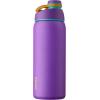 imageOwala Twist Insulated Stainless Steel Water Bottle for Sports and Travel BPAFree 32Ounce Hyper FlamingoHint of Grape