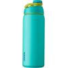 imageOwala Twist Insulated Stainless Steel Water Bottle for Sports and Travel BPAFree 32Ounce Hyper FlamingoNeon Basil