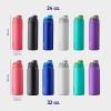 imageOwala Twist Insulated Stainless Steel Water Bottle for Sports and Travel BPAFree 32Ounce Hyper FlamingoSmooshed Blueberry