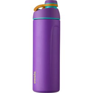 imageOwala Twist Insulated Stainless Steel Water Bottle for Sports and Travel BPAFree 32Ounce Hyper FlamingoHint of Grape