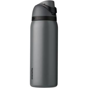 imageOwala FreeSip Insulated Stainless Steel Water Bottle with Straw BPAFree Sports Water Bottle Great for Travel 32 Oz GraytGrayt