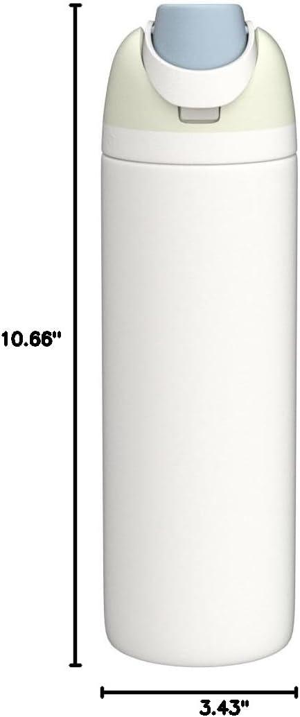 imageOwala FreeSip Insulated Stainless Steel Water Bottle with Straw BPAFree Sports Water Bottle Great for Travel 24 Oz Black CherryIced Breeze