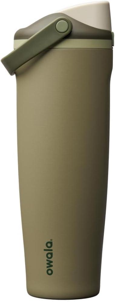 imageOwala FreeSip Sway Insulated Stainless Steel Water Bottle with TwoWay Spout BuiltIn Straw and Bucket Handle Made for Travel School and Sports 30oz BPA Free Leak Proof Off RoadOff Road
