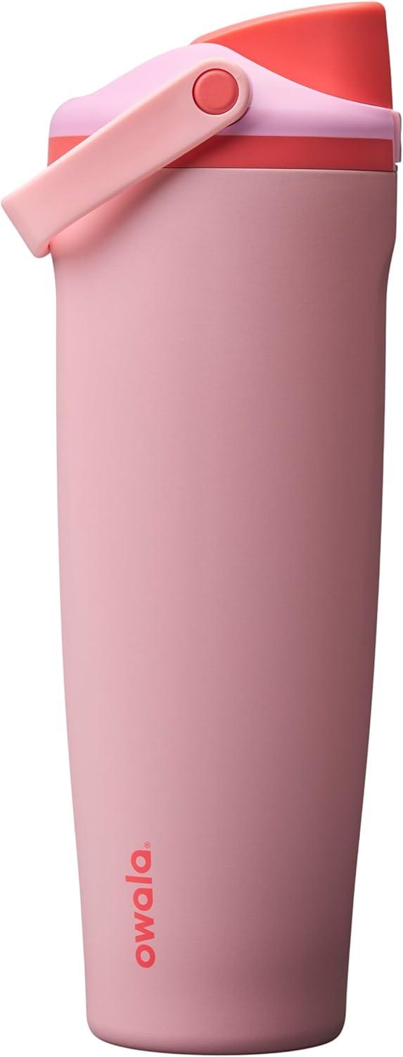 imageOwala FreeSip Sway Insulated Stainless Steel Water Bottle with TwoWay Spout BuiltIn Straw and Bucket Handle Made for Travel School and Sports 30oz BPA Free Leak Proof Off RoadAngel Food Cake