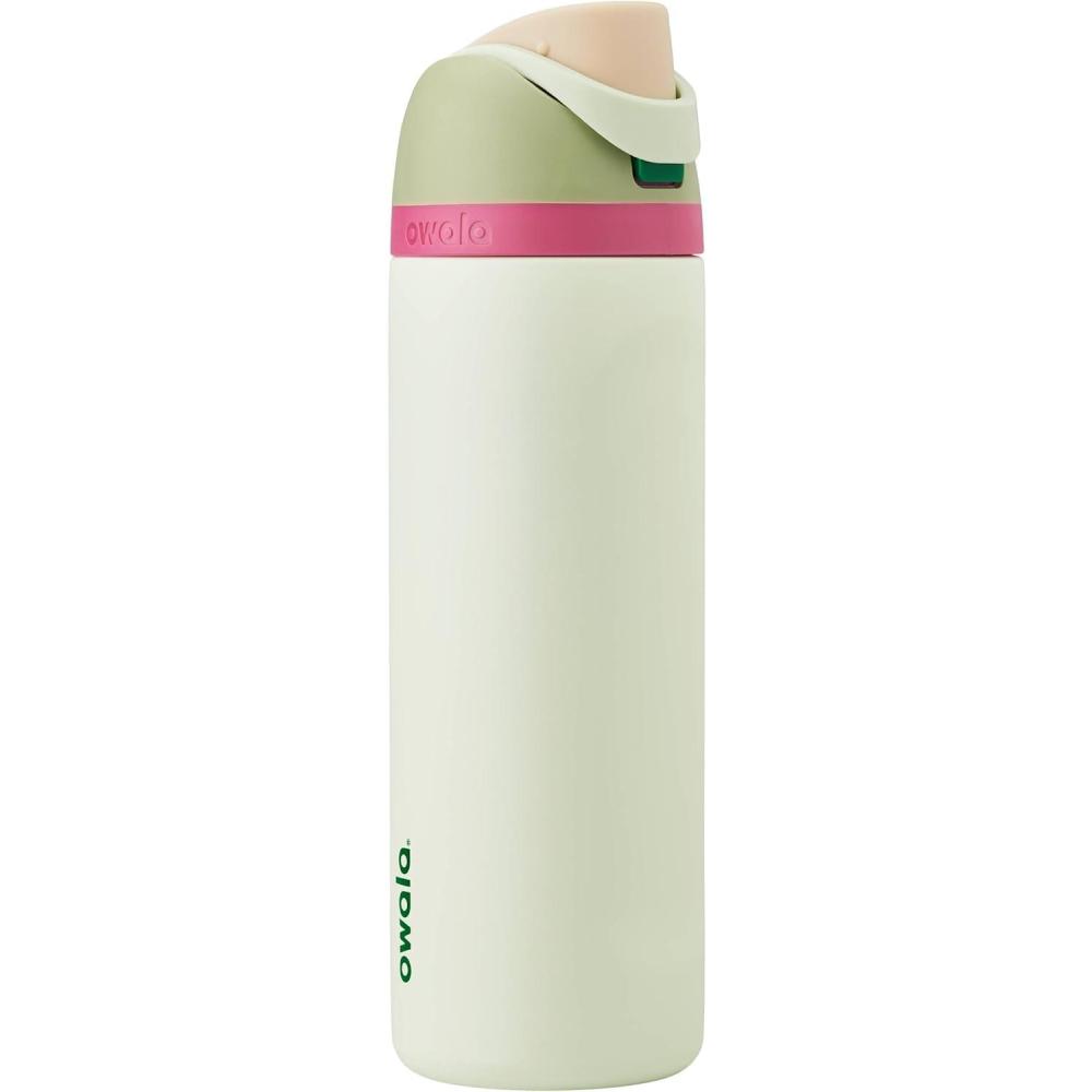 imageOwala FreeSip Insulated Stainless Steel Water Bottle with Straw BPAFree Sports Water Bottle Great for Travel 24 Oz Black CherryAlpine Sport