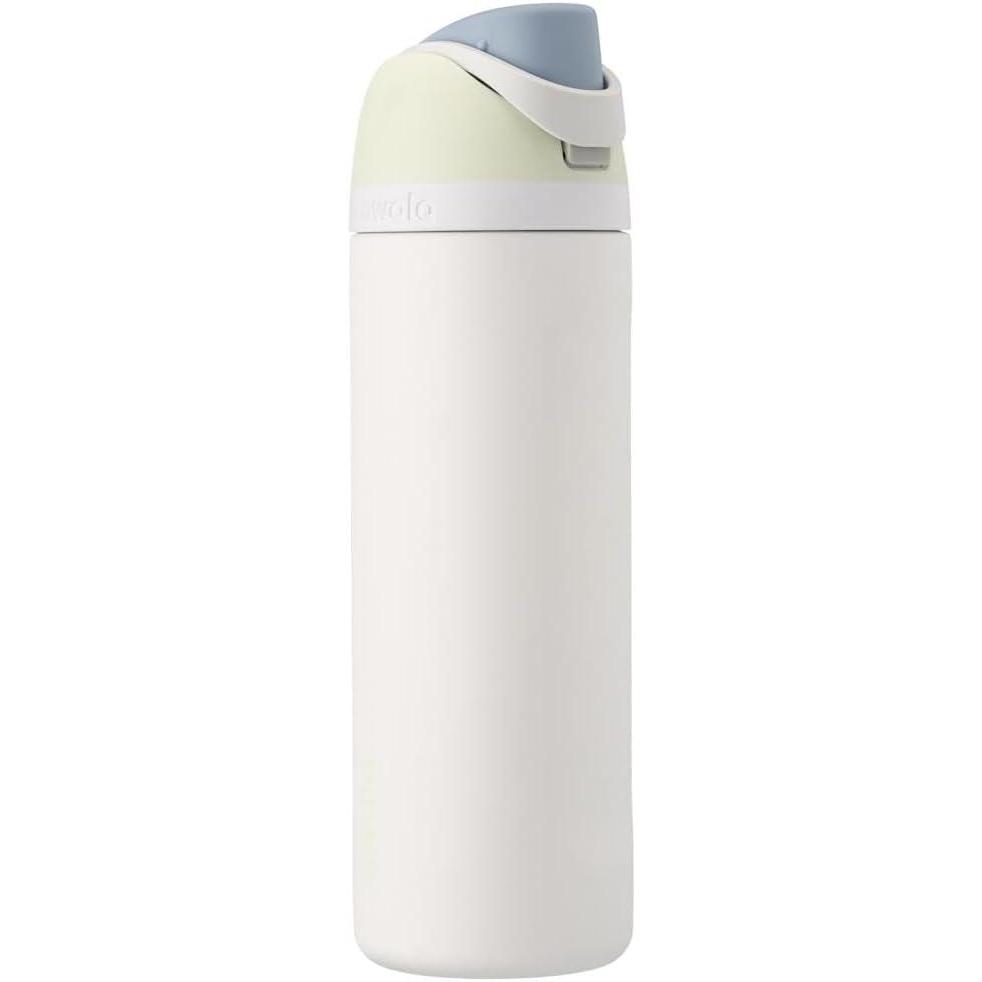 imageOwala FreeSip Insulated Stainless Steel Water Bottle with Straw BPAFree Sports Water Bottle Great for Travel 24 Oz Black CherryIced Breeze
