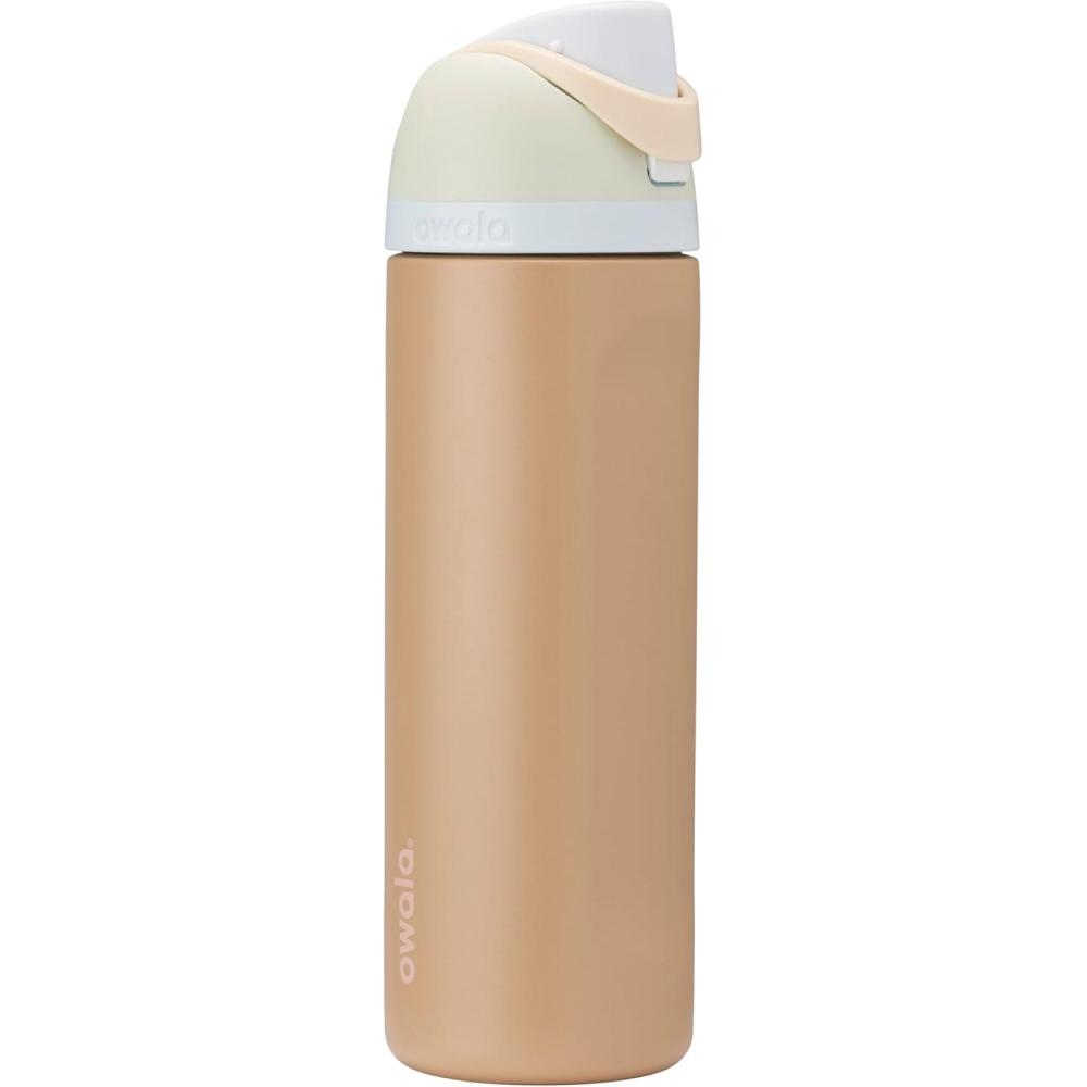 imageOwala FreeSip Insulated Stainless Steel Water Bottle with Straw BPAFree Sports Water Bottle Great for Travel 24 Oz Black CherryMuddy Buddy