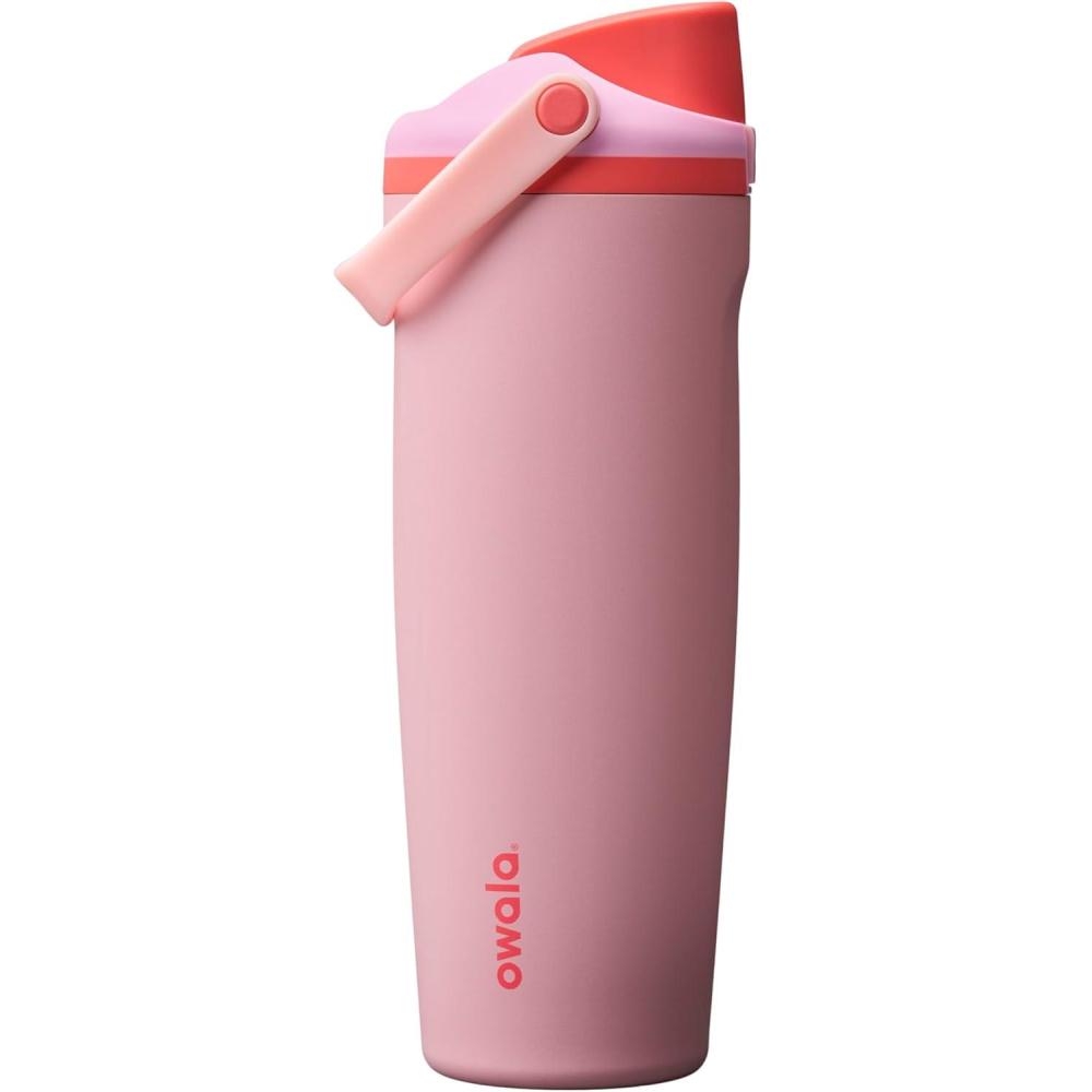 imageOwala FreeSip Sway Insulated Stainless Steel Water Bottle with TwoWay Spout BuiltIn Straw and Bucket Handle Made for Travel School and Sports 30oz BPA Free Leak Proof Off RoadAngel Food Cake