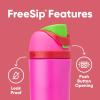 imageOwala FreeSip Insulated Stainless Steel Water Bottle with Straw BPAFree Sports Water Bottle Great for Travel 24 Oz Black CherryAll the Berries