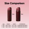 imageOwala FreeSip Insulated Stainless Steel Water Bottle with Straw BPAFree Sports Water Bottle Great for Travel 24 Oz Black CherryBlack Cherry