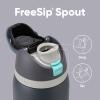 imageOwala FreeSip Insulated Stainless Steel Water Bottle with Straw BPAFree Sports Water Bottle Great for Travel 24 Oz Black CherryFoggy Tide
