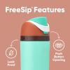 imageOwala FreeSip Insulated Stainless Steel Water Bottle with Straw BPAFree Sports Water Bottle Great for Travel 24 Oz Black CherryMint Chocolate