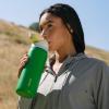 imageOwala FreeSip Insulated Stainless Steel Water Bottle with Straw BPAFree Sports Water Bottle Great for Travel 24 Oz Black CherryPutting Green