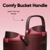 imageOwala FreeSip Sway Insulated Stainless Steel Water Bottle with TwoWay Spout BuiltIn Straw and Bucket Handle Made for Travel School and Sports 30oz BPA Free Leak Proof Off RoadBlack Cherry