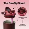 imageOwala FreeSip Sway Insulated Stainless Steel Water Bottle with TwoWay Spout BuiltIn Straw and Bucket Handle Made for Travel School and Sports 30oz BPA Free Leak Proof Off RoadBlack Cherry