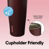 imageOwala FreeSip Tumbler Insulated Stainless Steel Water Bottle with Builtin Straw and Side Handle For Travel Work School and Sports 40oz BPA Free Leak Proof Off RoadBlack Cherry