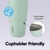 imageOwala FreeSip Tumbler Insulated Stainless Steel Water Bottle with Builtin Straw and Side Handle For Travel Work School and Sports 40oz BPA Free Leak Proof Off RoadEucalyptus