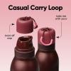 imageOwala FreeSip Twist Insulated Stainless Steel Water Bottle with Straw for Sports and Travel BPAFree 24oz Black CherryBlack Cherry
