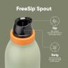 imageOwala FreeSip Twist Insulated Stainless Steel Water Bottle with Straw for Sports and Travel BPAFree 24oz Black CherryCamo Cool