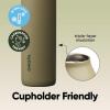 imageOwala FreeSip Twist Insulated Stainless Steel Water Bottle with Straw for Sports and Travel BPAFree 24oz Black CherryOff Road