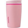 imageOwala SmoothSip Slider Stainless Steel Insulated Travel Mug with handle 100 Leak Proof For Hot and Cold Drinks Travel Friendly with Sliding Lock Lid 12oz BPA Free Leak Proof Black CherryPucker Up