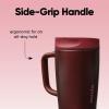 imageOwala SmoothSip Slider Stainless Steel Insulated Travel Mug with handle 100 Leak Proof For Hot and Cold Drinks Travel Friendly with Sliding Lock Lid 12oz BPA Free Leak Proof Black CherryBlack Cherry