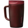 imageOwala SmoothSip Slider Stainless Steel Insulated Travel Mug with handle 100 Leak Proof For Hot and Cold Drinks Travel Friendly with Sliding Lock Lid 12oz BPA Free Leak Proof Black CherryBlack Cherry