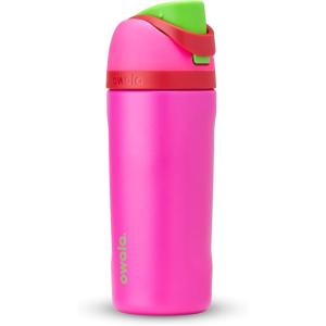 imageOwala FreeSip Insulated Stainless Steel Water Bottle with Straw BPAFree Sports Water Bottle Great for Travel 24 Oz Black CherryAll the Berries