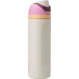 imageOwala FreeSip Insulated Stainless Steel Water Bottle with Straw BPAFree Sports Water Bottle Great for Travel 24 Oz Black CherryDaybreak