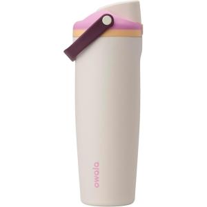 imageOwala FreeSip Sway Insulated Stainless Steel Water Bottle with TwoWay Spout BuiltIn Straw and Bucket Handle Made for Travel School and Sports 30oz BPA Free Leak Proof Off RoadDaybreak