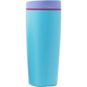 imageOwala SmoothSip Slider Stainless Steel Insulated Travel Mug with handle 100 Leak Proof For Hot and Cold Drinks Travel Friendly with Sliding Lock Lid 12oz BPA Free Leak Proof Black CherryIn Bloom