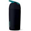 imageOwala Kids Flip Insulated StainlessSteel Water Bottle with Straw and Locking Lid 14Ounce BlackBlack Night Light