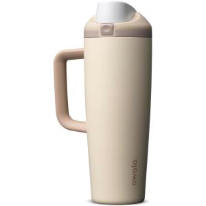 imageOwala FreeSip Tumbler  Stainless Steel  30oz  Tan Lightly ToastedLightly Toasted